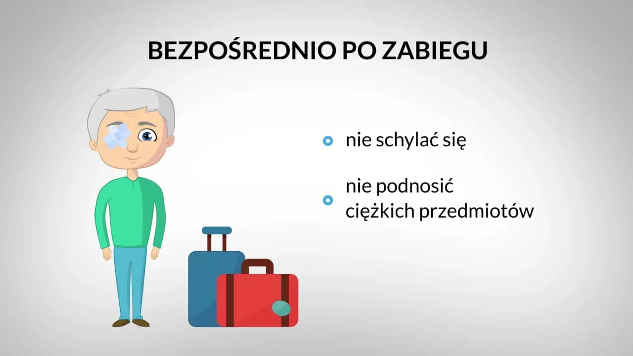 Kiedy po operacji zaćmy można się schylać, aby uniknąć komplikacji?